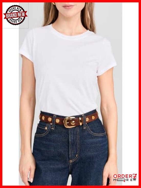 Studded Western Belt In Suede With Gold-Tone Hardware